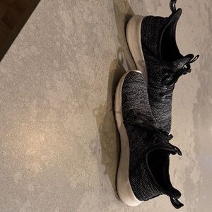 Adidas Black and White Knit Shoes